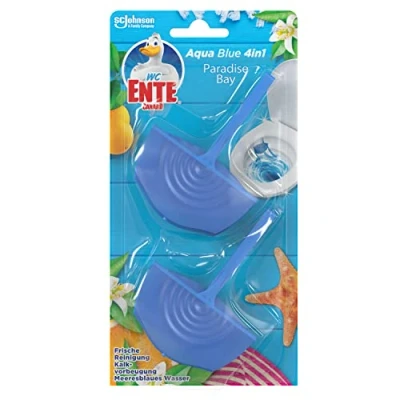 Abbildung von WC Ente Aqua Blue Einhänger Doppelpack Paradise Bay, Blauspüler, 2x36g