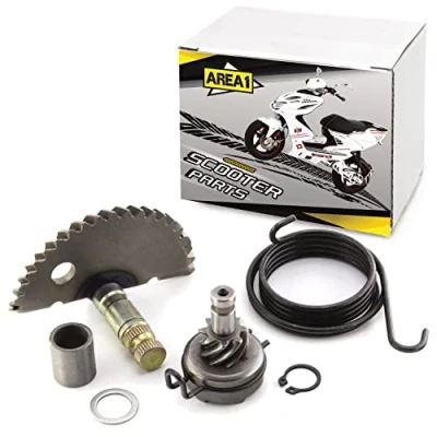 Abbildung von Area1 Kickstarter Reparatur Set (Ritzel/Mitnehmer/Feder) GY6 50ccm China 4Takt Roller. Kompatibel mit Explorer AGM RS Yiying 50QT/139QMA/QMB