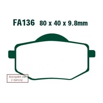 Abbildung von EBC Brakes FA136 Bremsbelagsatz