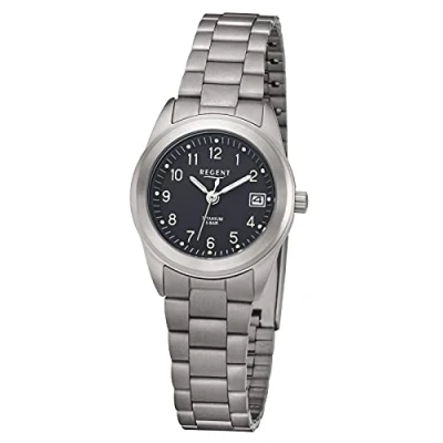 Abbildung von Regent Damen Analog Quarz Uhr mit Titan Armband 12290497