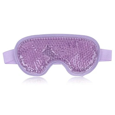 Abbildung von NEWGO Augenmaske Kühlend Kühlmaske Gesicht Kühlbrille für Migräne, Kopfschmerzen, Geschwollene, Müde Augen, Augenringe, Sinusschmerzen, Ice Eye Mask (Lila)