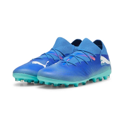 Abbildung von Puma Future 7 Match MG Fußballschuh Nocken, Herren, Größe: 43, Bluemazing/white/electric peppermint Schuhe
