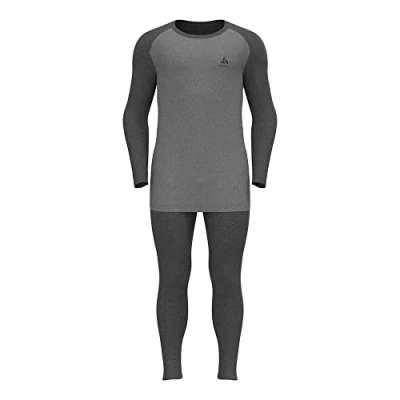 Abbildung von ODLO Funktion Active WARM ECO SET 2TEILIG Unterwäsche Set, Herren, Größe: 42/44, Dark grey