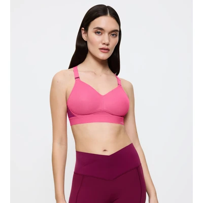 Abbildung von triaction by Triumph Hybrid LITE Sportbh mit starker Stützkraft, Damen, Größe: 90E, Glam pink