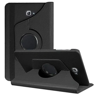 Abbildung von DETUOSI Hülle für Tab A6 10.1 Schutzhülle 360Drehung mit Standfunktion PU Leder Cover SM T580/T585