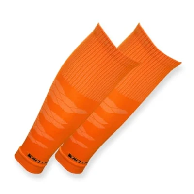Abbildung von Tapedesign &quot;TUBES PRO 1 Paar Fußball Stutzen (ohne Socken) Orange für Damen, Herren &amp; Kinder Fussball Sleeves Schienbeinschoner Knie lang Strümpfe (One Size)