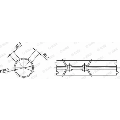 Abbildung von GLYCO H1379/5 0.30MM Kurbelwellenlager Aluminiumlegierung auf Stahlunterlage