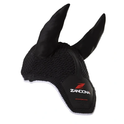 Abbildung von Zandona Fliegenhaube AFS Ear Bonnet Schwarz Vollblut