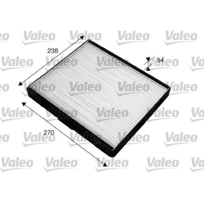 Abbildung von VALEO CLIMFILTER COMFORT 715517 Innenraumfilter Partikelfilter 272 238 34 HYUNDAI: Coupe II, Matrix, Elantra III Saloon