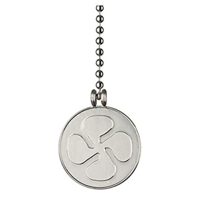 Abbildung von Westinghouse 77036 Zugkette mit Ventilator Medaillon, gebürstet, Nickel, 30,5 cm, Universalgröße, Silver