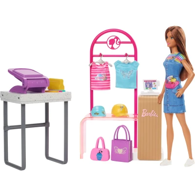 Abbildung von Barbie Spielset mit Puppe Make &amp; Sell Boutique