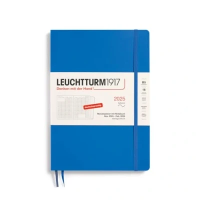 Abbildung von LEUCHTTURM1917 370606 Monatsplaner &amp; Notizbuch 2025, Composition B5 Softcover 16 Monate, 80 g, liniert Sky