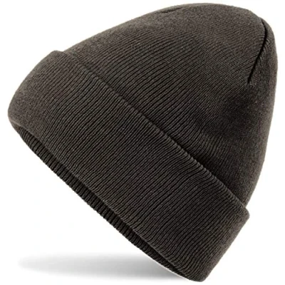Abbildung von HatStar Wintermütze Damen Beanie Mütze Herren Feinstrick für Frauen Männer Unisex Cuffed Hats Weich &amp; Warm (Charcoal)