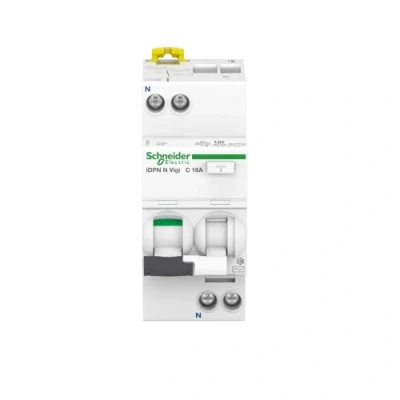 Abbildung von Schneider Electric A9D32616 FI/LS Schalter iDPN N Vigi 1P+N, 16A, C Char, 30mA, Typ A, 6kA, Multicolor, 16 Ampere