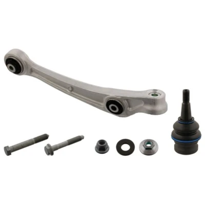 Abbildung von FEBI BILSTEIN 40412 Querlenker mit Anbaumaterial Lager, Trag /Führungsgelenk Vorderachse rechts, unten, vorne Aluminium AUDI: Q5