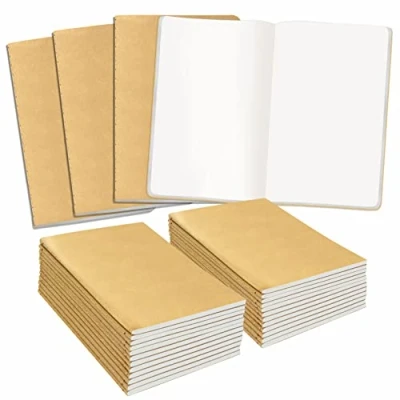 Abbildung von Vantasii 48 Packung A6 Notizbuch; blanko; mit Krafteinband; Taschennotizbuch fürs Büro, Zuhause, die Schule oder das Geschäft; (48 Seiten/ 24 Blatt, 10 x 14cm)