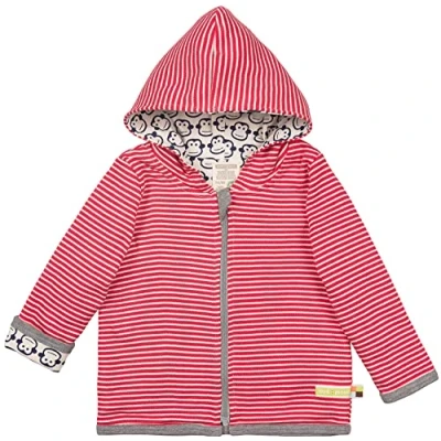 Abbildung von loud + proud Wendejacke MIT Kapuze Übergangsjacke für Kinder, Größe: 74/80, Tomato