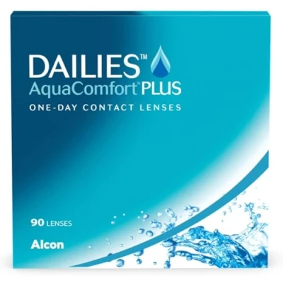 Abbildung von Dailies AquaComfort Plus Tageslinsen weich, 90 Stück, BC 8.7 mm, DIA 14.0 +4.25 Dioptrien