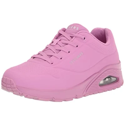 Abbildung von Skechers Sport UNO Sneaker low, Damen, Größe: 39.5, Pink durabuck / mesh Schuhe