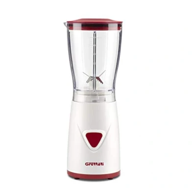 Abbildung von G3 Ferrari G20073 Mixer, 170 Watt, 500 cc Kapazität, Pulse Funktion, Edelstahlklingen, Weiß/Rot.