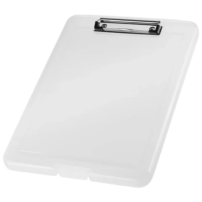 Abbildung von helit H2532010 Klemmbrett DIN A4 the clip, weiß transluzent, Clipboard, Zeichenbrett