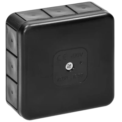Abbildung von Miratic Abzweigdose Wasserdicht IP55 Verteilerdose Außen mit 12 Gummidrüsen Aufputz Robuste und Sichere Elektroinstallation für Außenbereiche (schwarz)