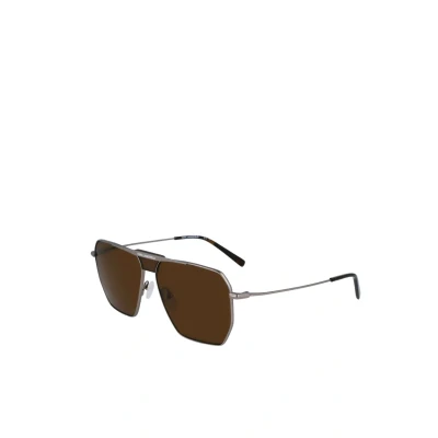 Abbildung von KARL Lagerfeld Sonnenbrille, Herren, Größe: One Size, Matte silver