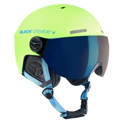 Abbildung von Black Crevice Erwachsene Skihelm Gstaad, Lime blau/Visor blau, 51 53 cm, BCR143921 LB 0