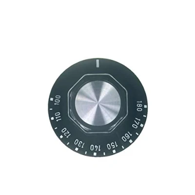Abbildung von TOP Knebel Drehknopf Fritteuse 50mm schwarz Thermostat 100 180 EGO 0000524813