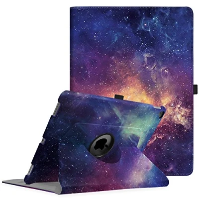 Abbildung von Fintie Hülle für iPad Pro 12.9 Zoll (2. und 1. Generation, Modell 2017 2015) 360 Grad Rotierend Schutzhülle Smart Stand Cover Case mit Auto Schlaf/Wach Funktion, Die Galaxie