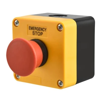 Abbildung von Heschen Rot Sign Momentan Not Aus Taster Druckknopftaster 660V 10A mit Box NC