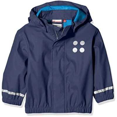 Abbildung von LEGO kidswear Duplo Justice Unisex Regenjacke / wasserabweisende Jacke für Kinder, Größe: 104, Dark navy