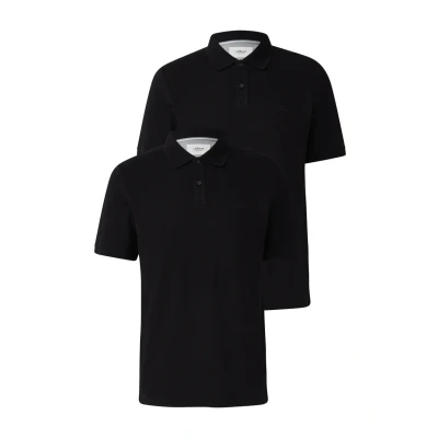 Abbildung von s.Oliver AUS PIQUÉ MIT LOGO IM Doppelpack Poloshirt, Herren, Größe: Small, Schwarz