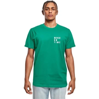 Abbildung von Merchcode Never ON TIME Tshirt print, Größe: Medium, Forest green