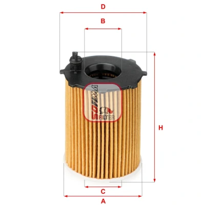 Abbildung von Ölfilter SOFIMA S5128PE