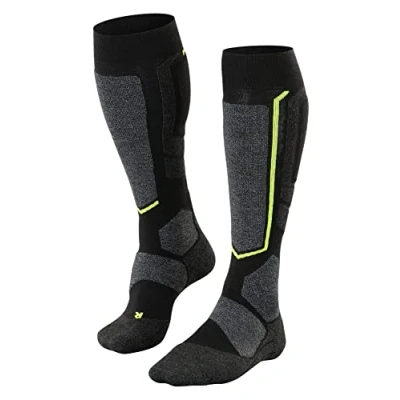 Abbildung von FALKE Herren Sb2 M Kh Wolle Warm Dick 1 Paar Snowboard Socken, Schwarz (Black Mix 3010), 42 43 EU