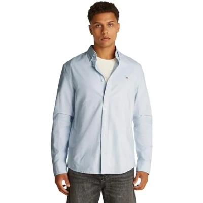 Abbildung von Tommy Jeans Shirt Hemd, Herren, Größe: XL, Sweet blue