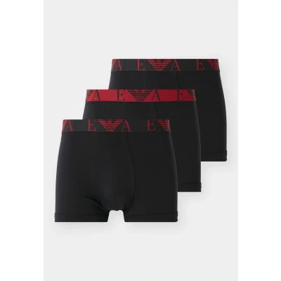 Abbildung von Emporio Armani Trunk 3 PACK Panties, Herren, Größe: Medium, Black