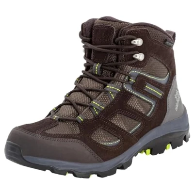 Abbildung von Jack Wolfskin Vojo 3 Texapore Mid (5592 Dark Brown / Lime) EU 44,5