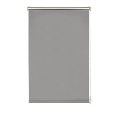 Abbildung von GARDINIA EASYFIX Rollo mit Thermo Rückseite zum Klemmen oder Kleben, Verdunklungsrollo ohne Bohren, Hitzeschutz, Energiesparend, Grau, 55 x 150 cm (BxH)