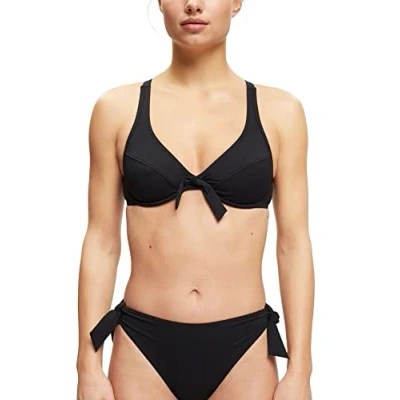 Abbildung von Esprit MIT Knotendetail Bikinitop, Damen, Größe: 36xD, Black