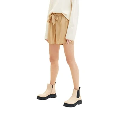 Abbildung von TOM Tailor Denim MIT Elastischem BUND Shorts, Damen, Größe: Small, Brown rice