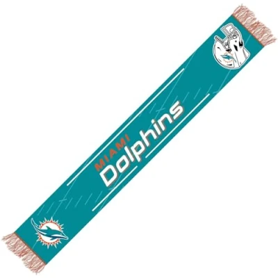 Abbildung von Miami Dolphins NFL Schal Fanschal Scarf ** Team HD Knitted Jaquard in 145 x 20 cm