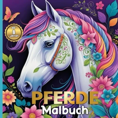 Abbildung von PFERDE MALBUCH: Wunderschöne Designs von schönen Pferden