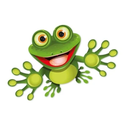 Abbildung von Sticker funny Frosch I 25 cm für Koffer Badezimmer Duschwand Mülltonne Tür Wohnmobil als Auto Aufkleber lustig cool wetterfest kfz_333
