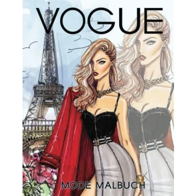 Abbildung von Mode Malbuch: Fashion Vogue Ausmalbuch Kinder 8 12 Jahren Modedesign Für Jugendliche, Teenager Buch Mädchen