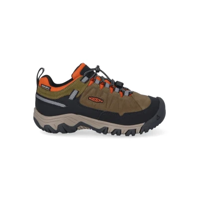 Abbildung von Keen Targhee IV LOW WP Unisex Hikingschuh für Kinder, Größe: 38, Green Leder und textil
