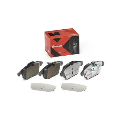 Abbildung von BREMBO P 44 020X Bremsbelagsatz exkl. Verschleißwarnkontakt ohne Zubehör LAND ROVER: Range Rover Evoque, Discovery Sport