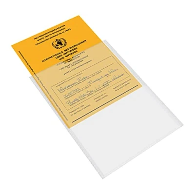 Abbildung von mtb more energy® 4x Impfpass Hülle für Impfausweis Impfbuch 105x145mm transparent Impfpasshülle Klarsichthülle Schutzhülle