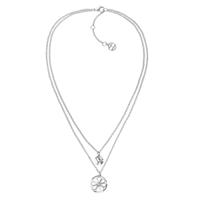 Abbildung von Tommy Hilfiger Jewelry Halskette für Damen aus Edelstahl mit Kristallen 2780067